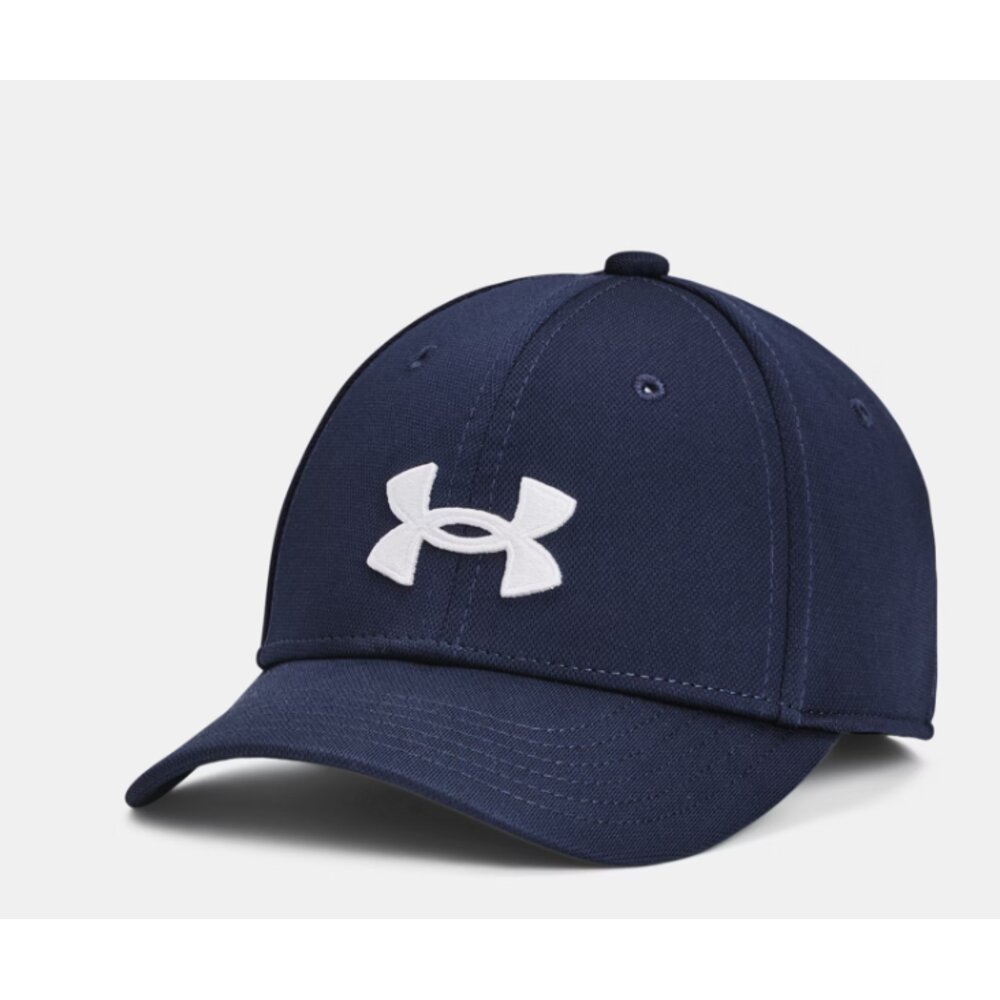 Under Armour Boys UA Blitzing Low Stretch Fit Cap - Navy/White