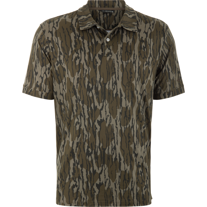 Drake Waterfowl Men's Performance Print Polo Shirt