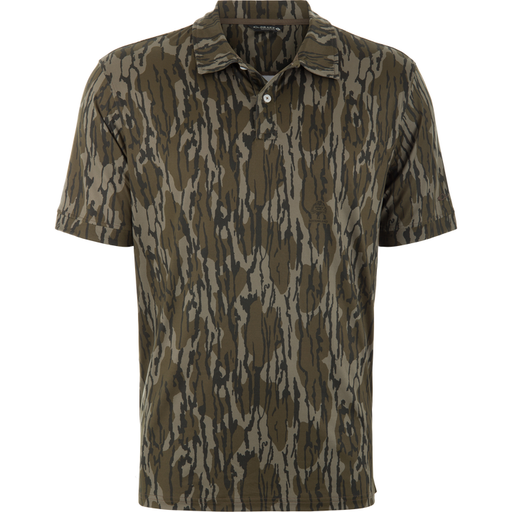 Drake Waterfowl Men's Performance Print Polo Shirt