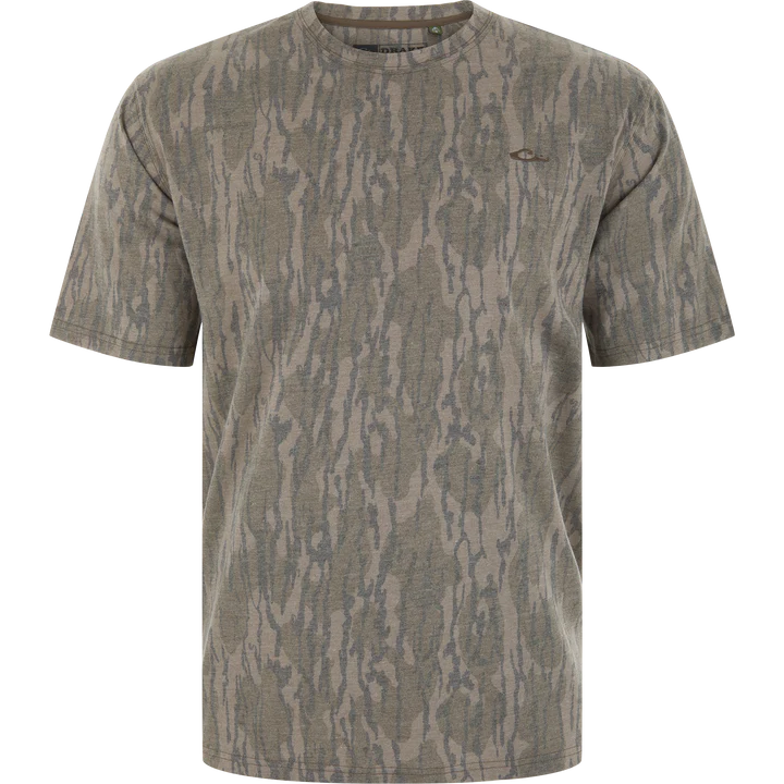 Drake Men's Head Tri Blend Crew Short Sleeve T-Shirt