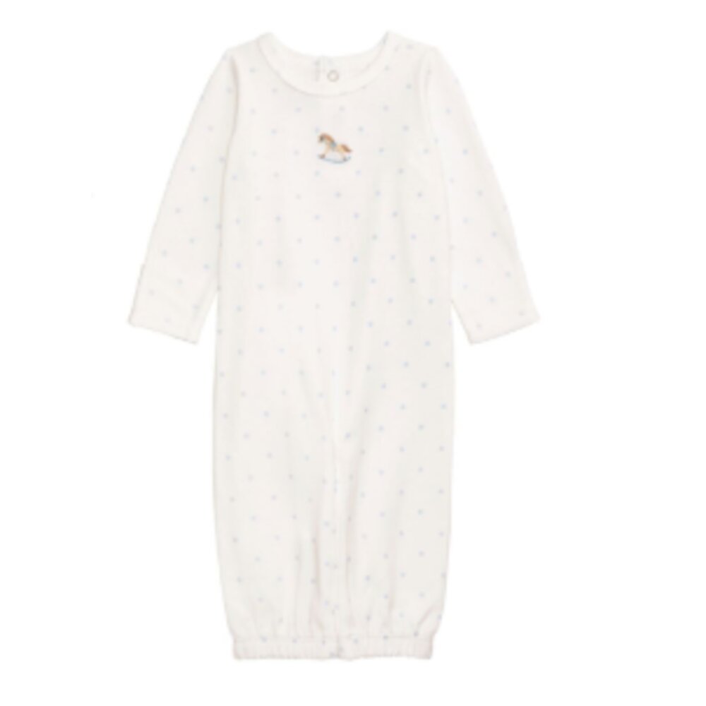 Mud Pie Convertible French Knot Infant Gown