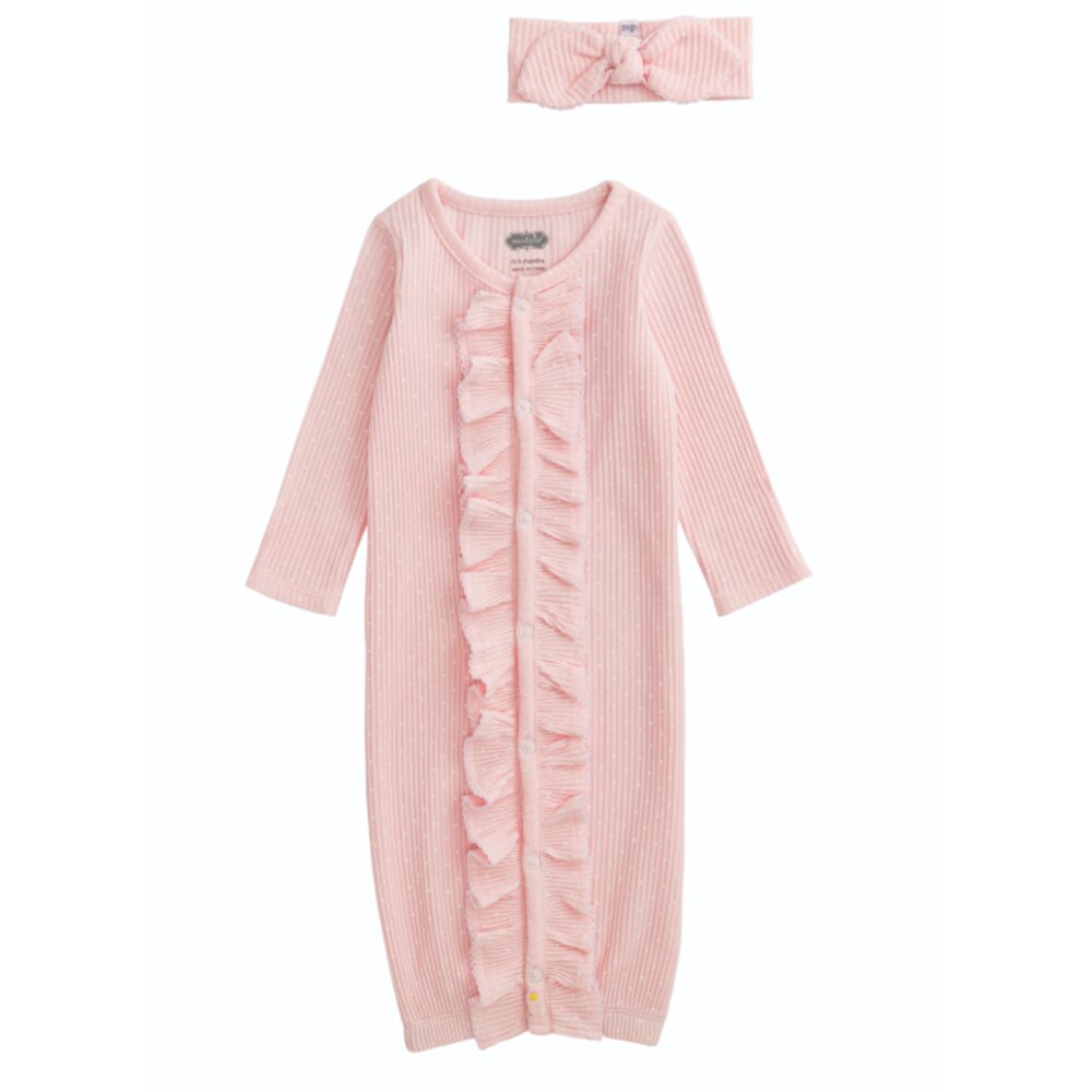 Mud Pie Baby Girl Take-Me-Home Gown