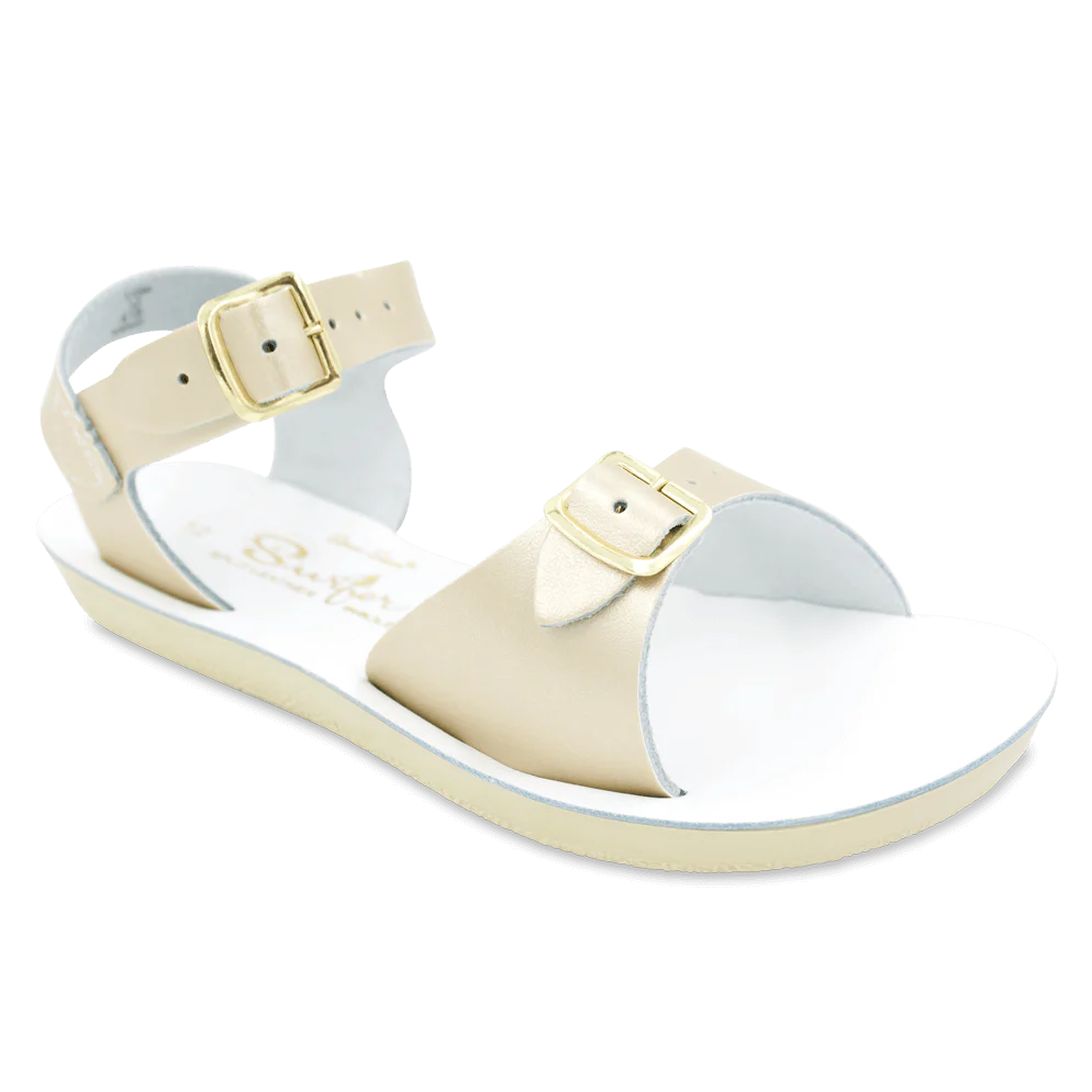 Sun‑San Surfer Little Girl's Leather Sandals