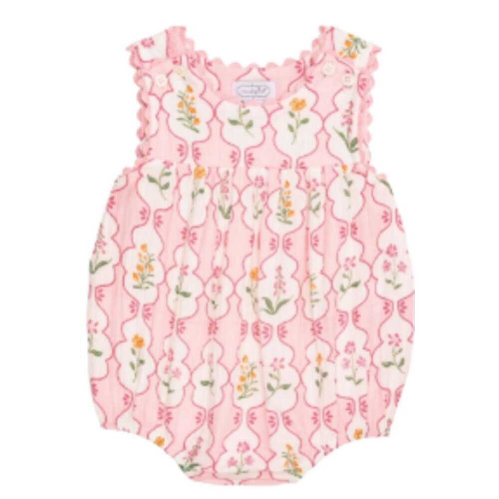 Mud Pie Infant Girls Pink Blossom Bubbles