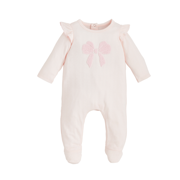 Mud Pie Baby Girl Ruffle Bow Sleeper