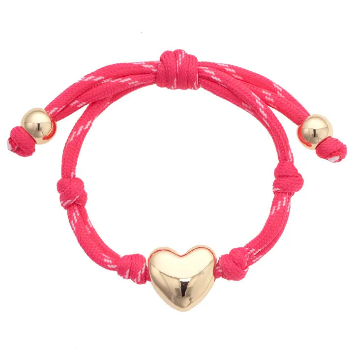 Canvas Blaine Puffy Heart Paracord Bracelet