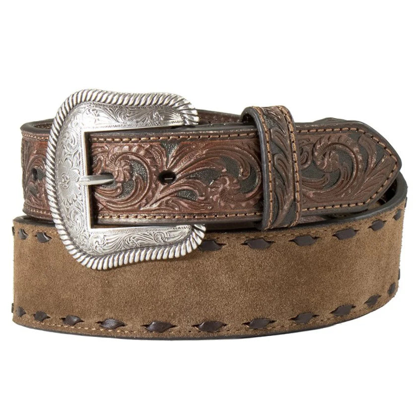 Nocona Men's Rough Tan Billet Belt