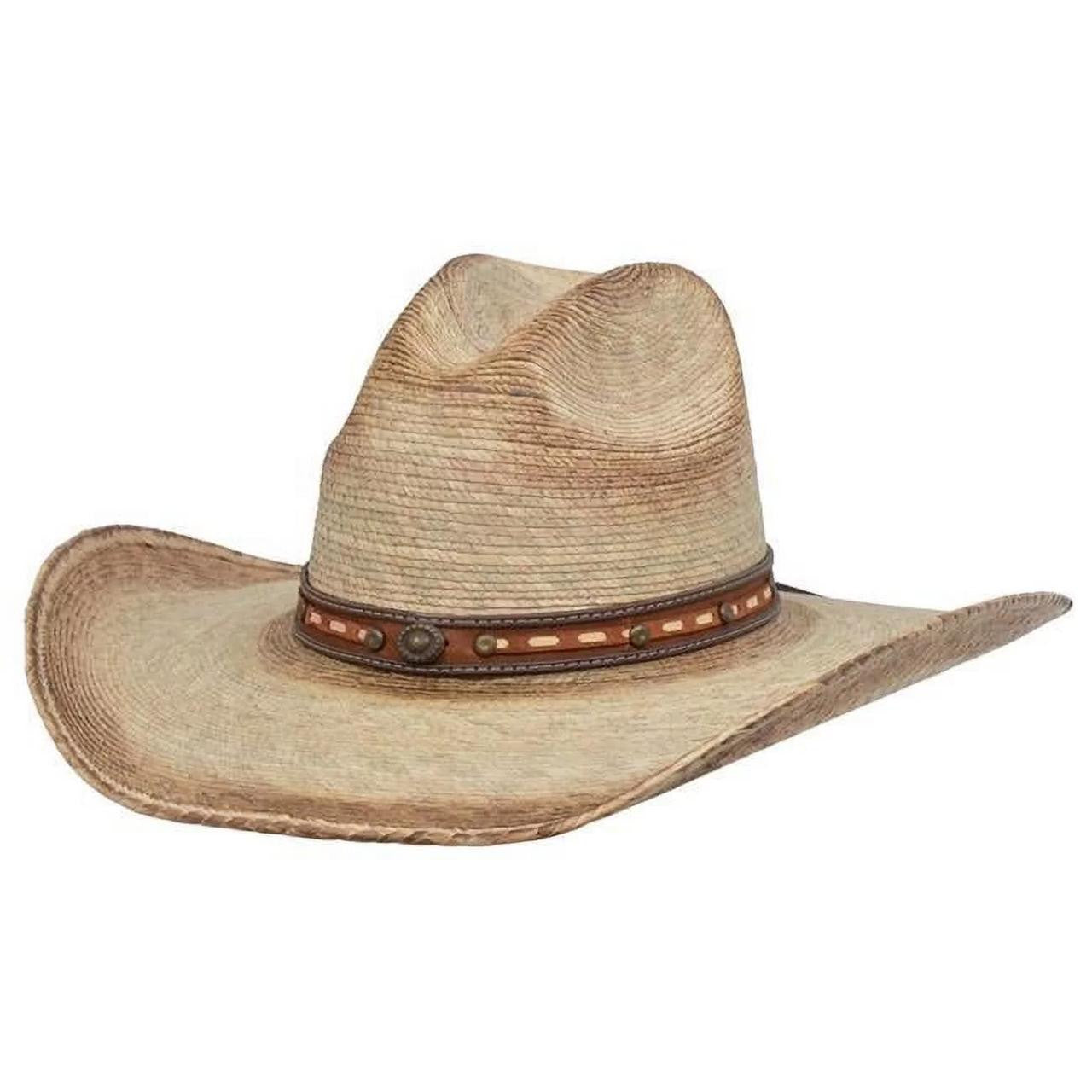 M&F Western Carson Burnished Palm Wind Straw Hat