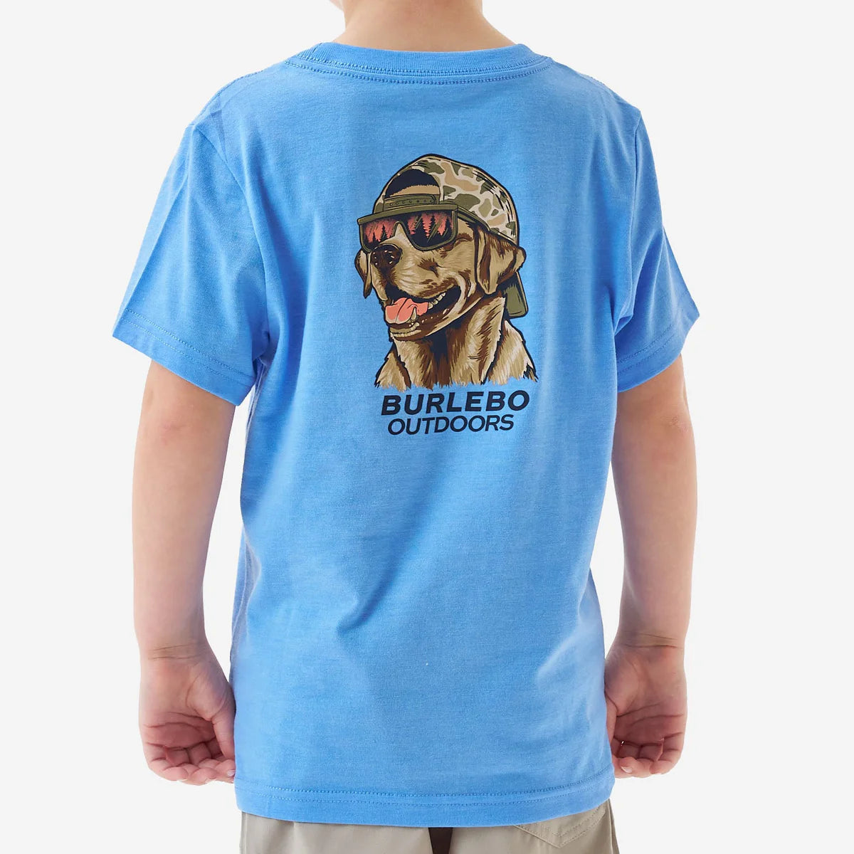 Burlebo Youth Short Sleeve Tee - Mallard Camo Dog