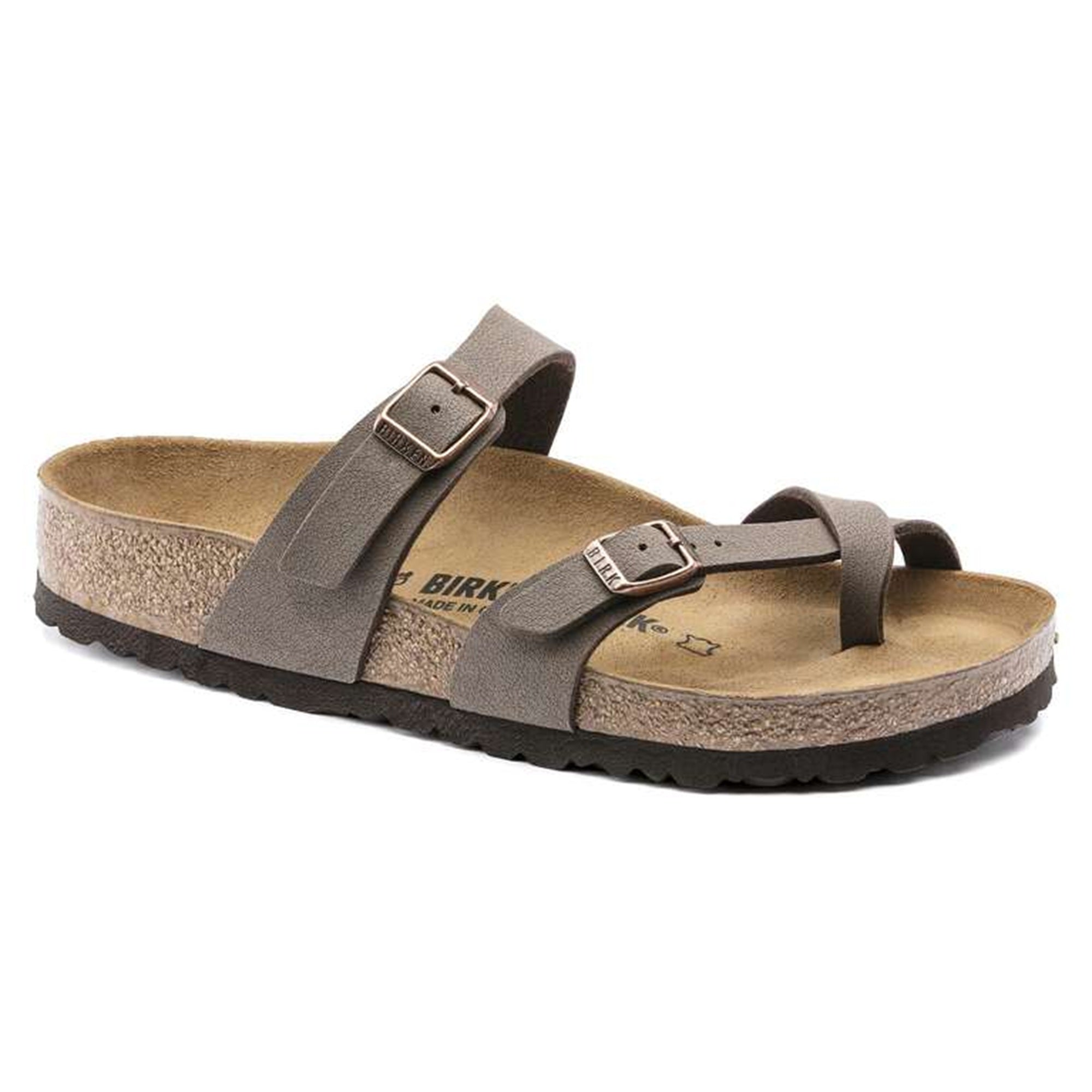 Birkenstock Mayari BF Nubuck Mocha Women’s Toe Loop Sandal
