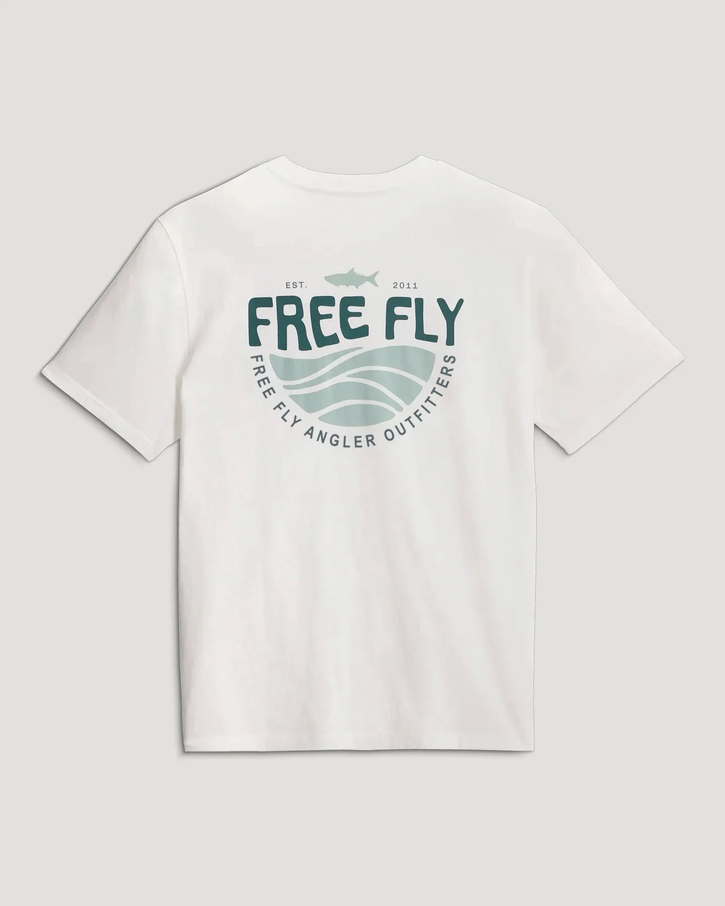Free Fly Men's Blue Edge Pocket Tee