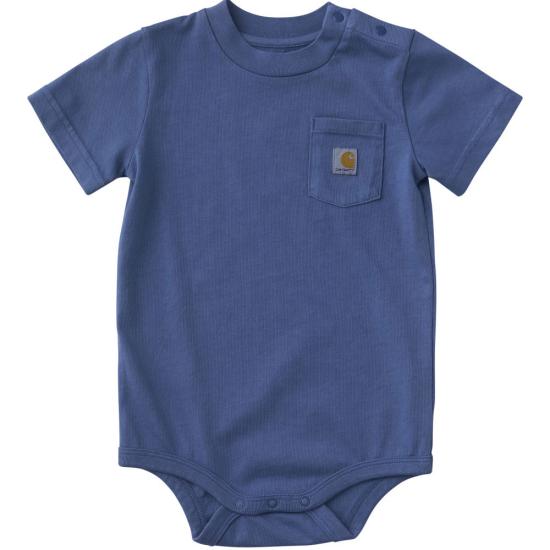 Carhartt Infant Short-Sleeve Garment Dyed Pocket Bodysuit - Unisex