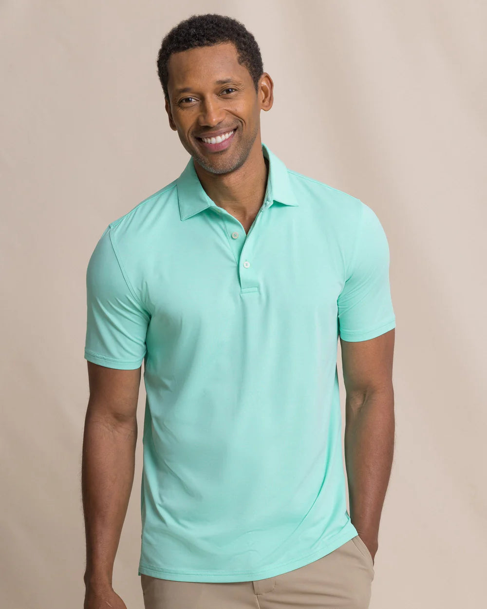 Southern Tide Men's Coastal Breeze Heather Performance Polo