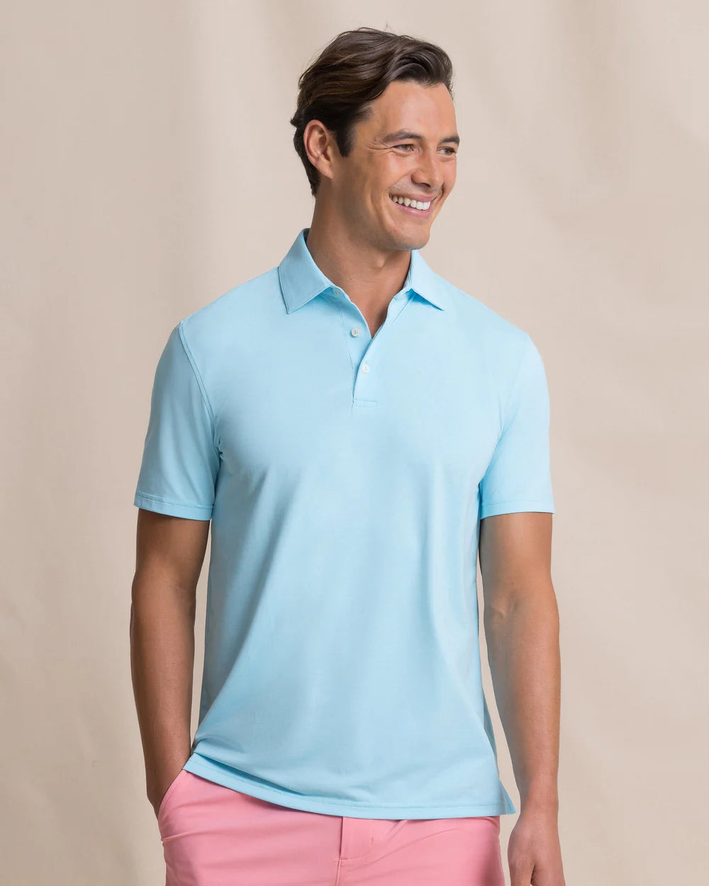Southern Tide Men's Coastal Breeze Heather Performance Polo