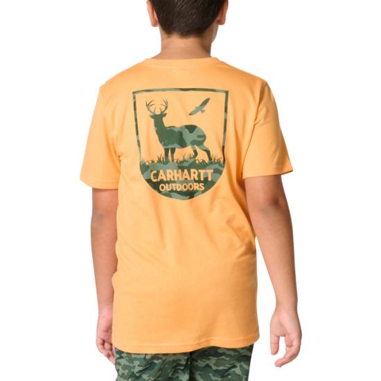 Carhartt Boys Short Sleeve Camo Deer Tee