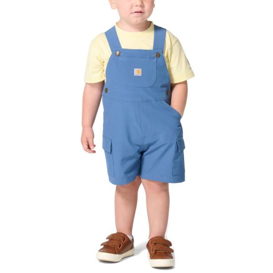 Carhartt Infant Boys Short Sleeve Bodysuit and Cargo Pocket Shortall Set