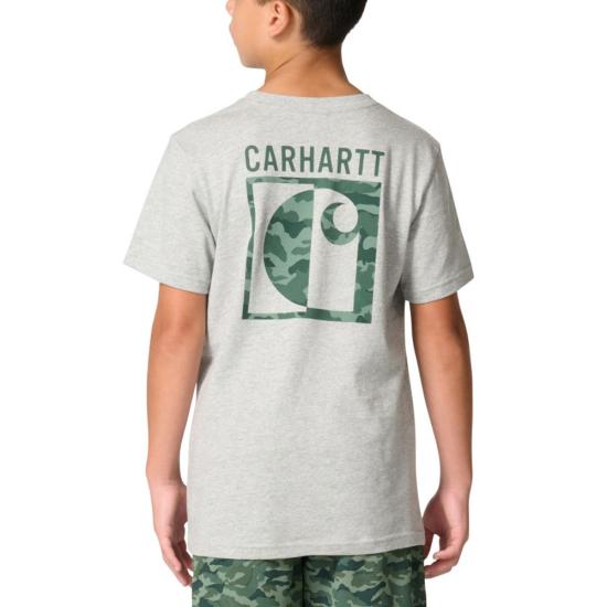Carhartt Boys Short Sleeve Camo Logo T-Shirt