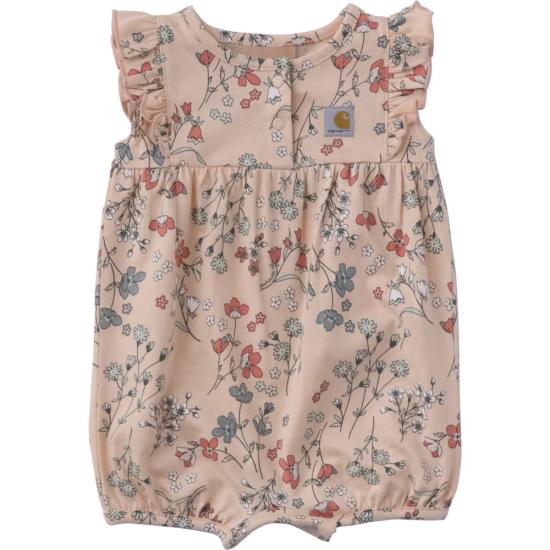 Carhartt Infant Girls Sleeveless Floral Print Romper