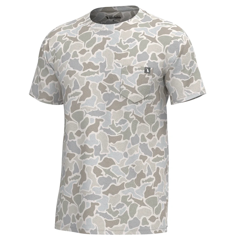 Local Boy Youth Short Sleeve Heather-Blend Crew