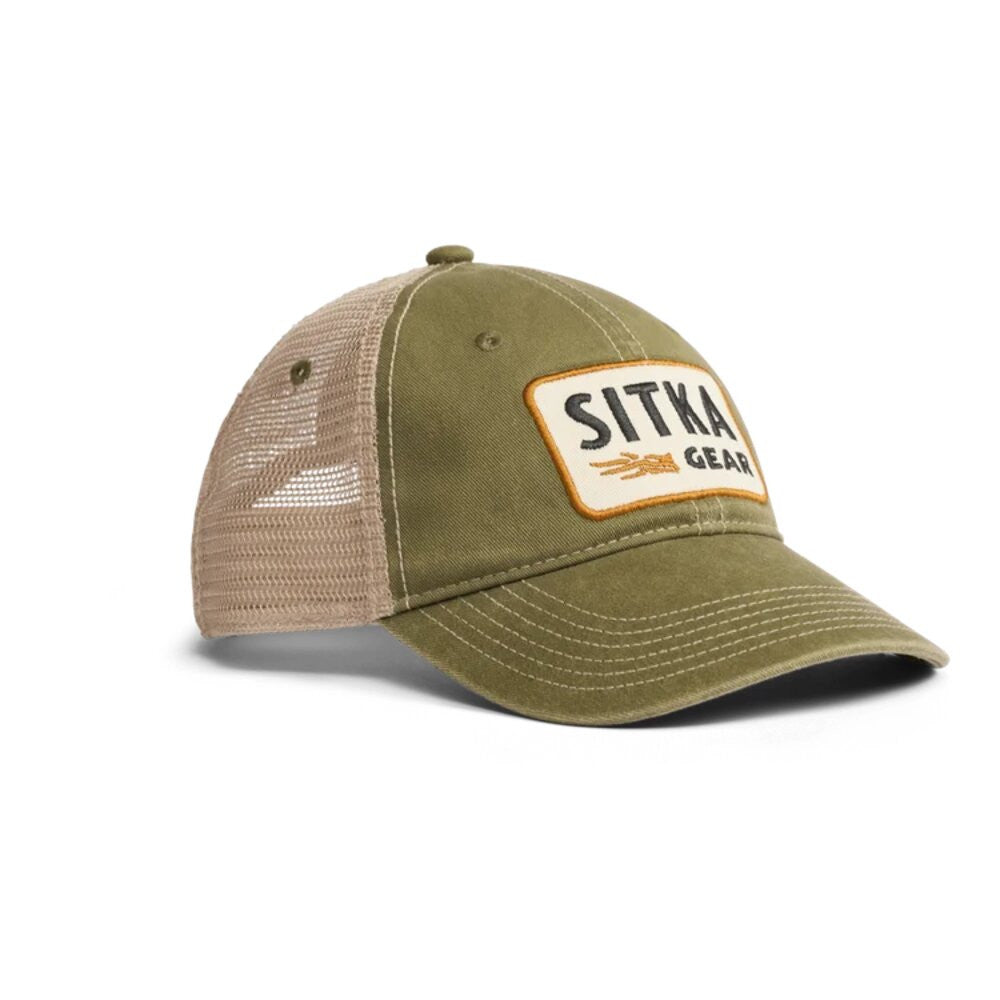 Sitka Heritage Patch Vintage Trucker - Olive Green