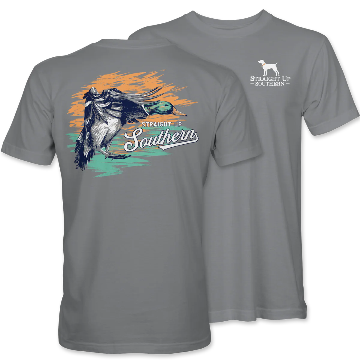 Straight Up Southern Men's Painterly Mallard Tee