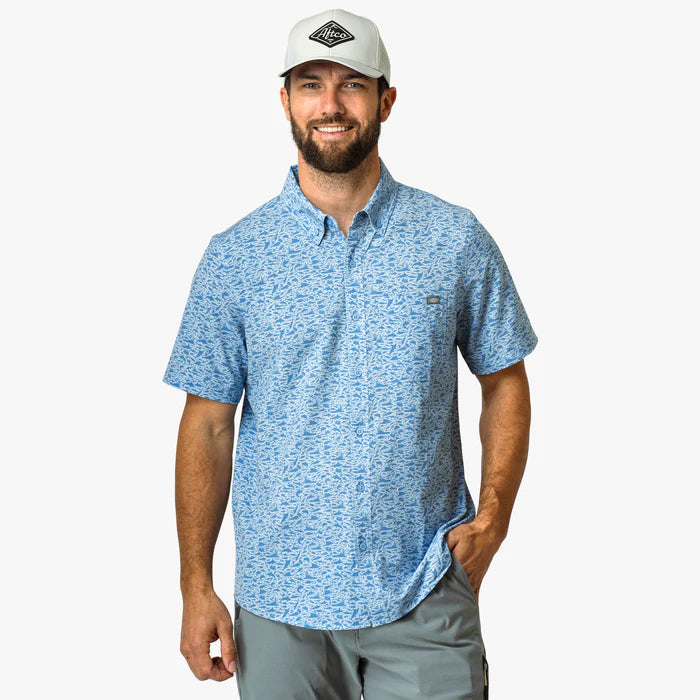 Aftco Boatbar SS Button Down Shirt