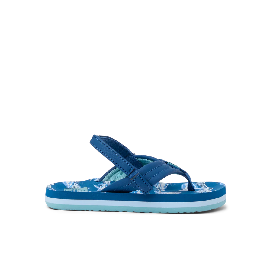 Reef Little Ahi Royal Sharks Toddler Flip Flops