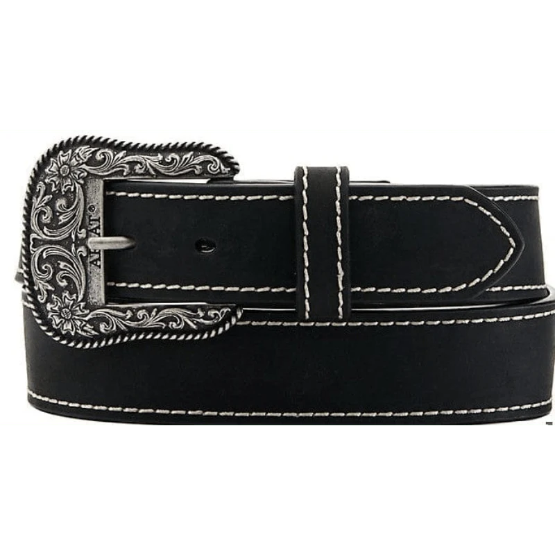 Ariat Women's Heavy Stitched Black Western Belt