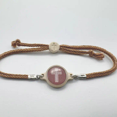 Tap To Pray Survivor Series Handmade Bracelet - Mocha
