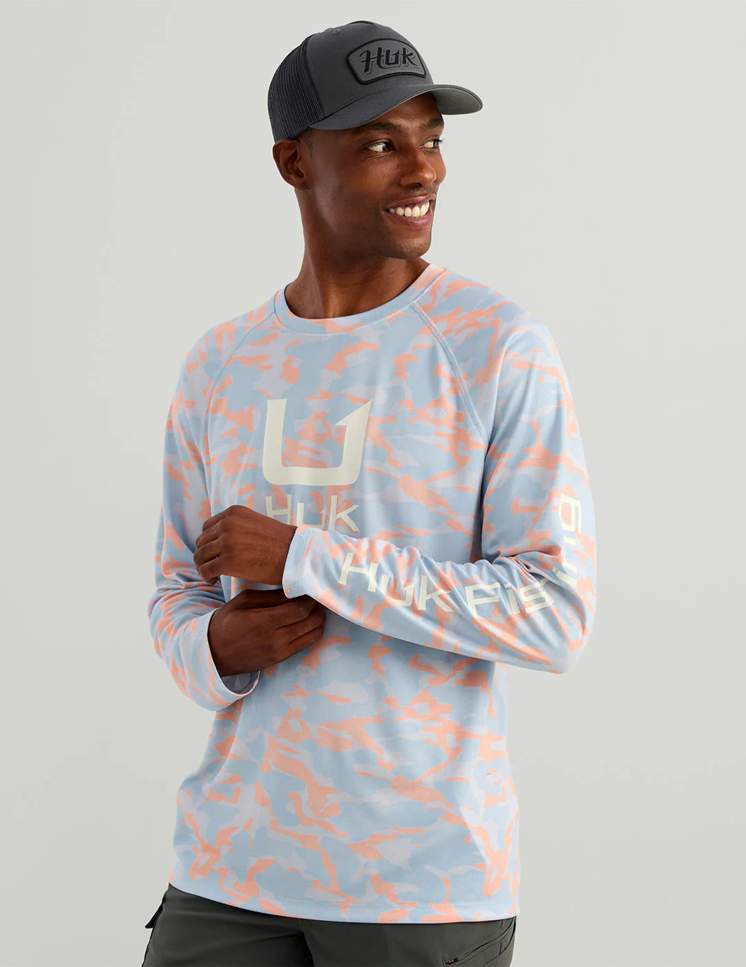 Huk Men's Icon Printed Performance Crew