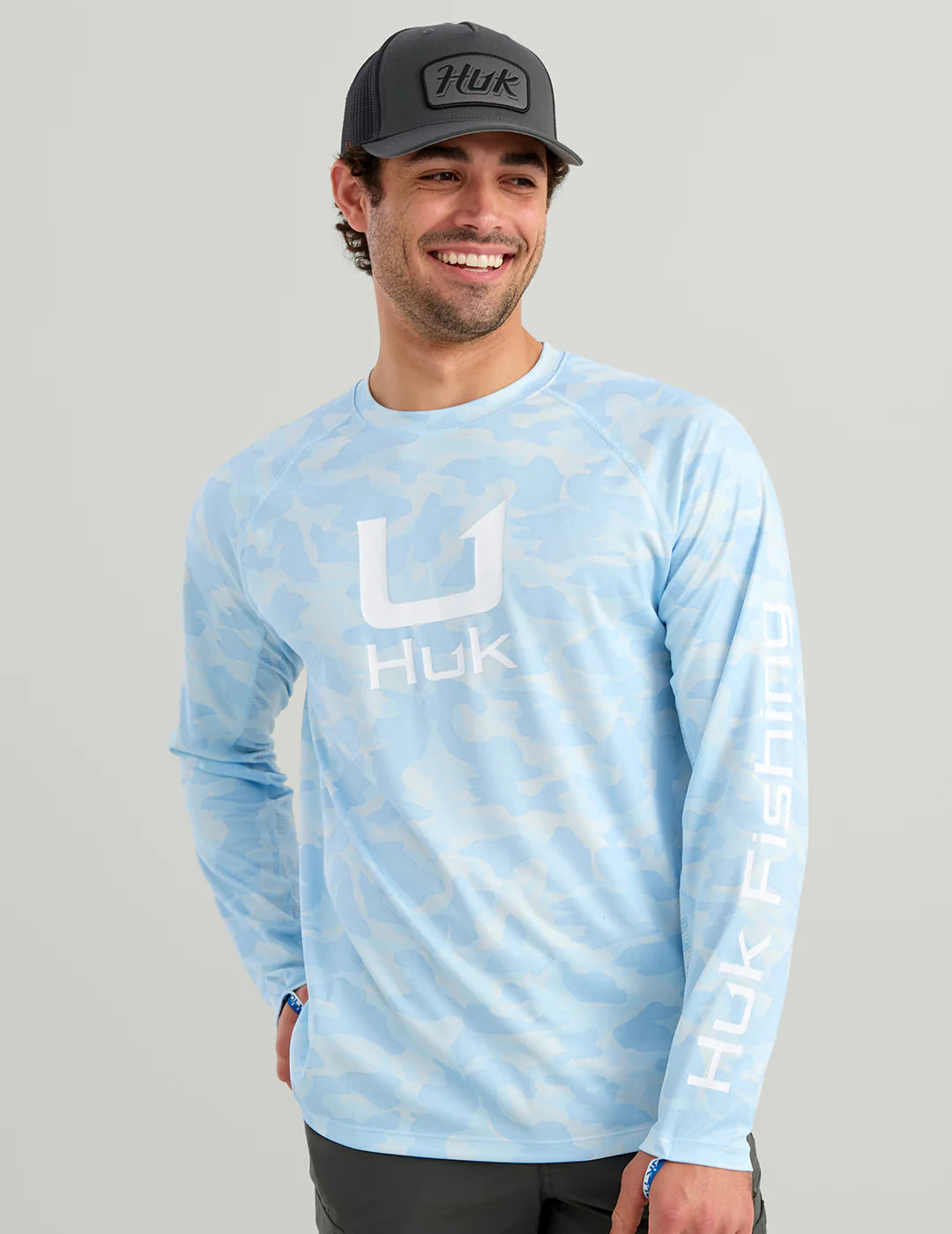 Huk Men's Icon Printed Performance Crew