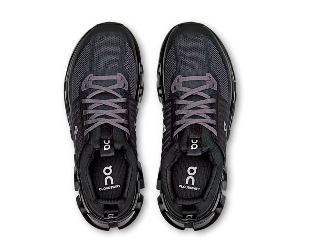 On Cloudswift Youth Running Shoes - Black / Eclipse