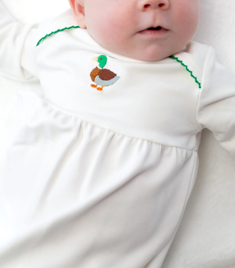 Goosies Infant Pip Embroidered Gown