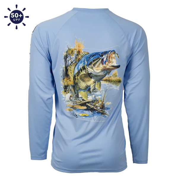 Bimini Bay Men's Hook M' Performance Long Sleeve - Bass