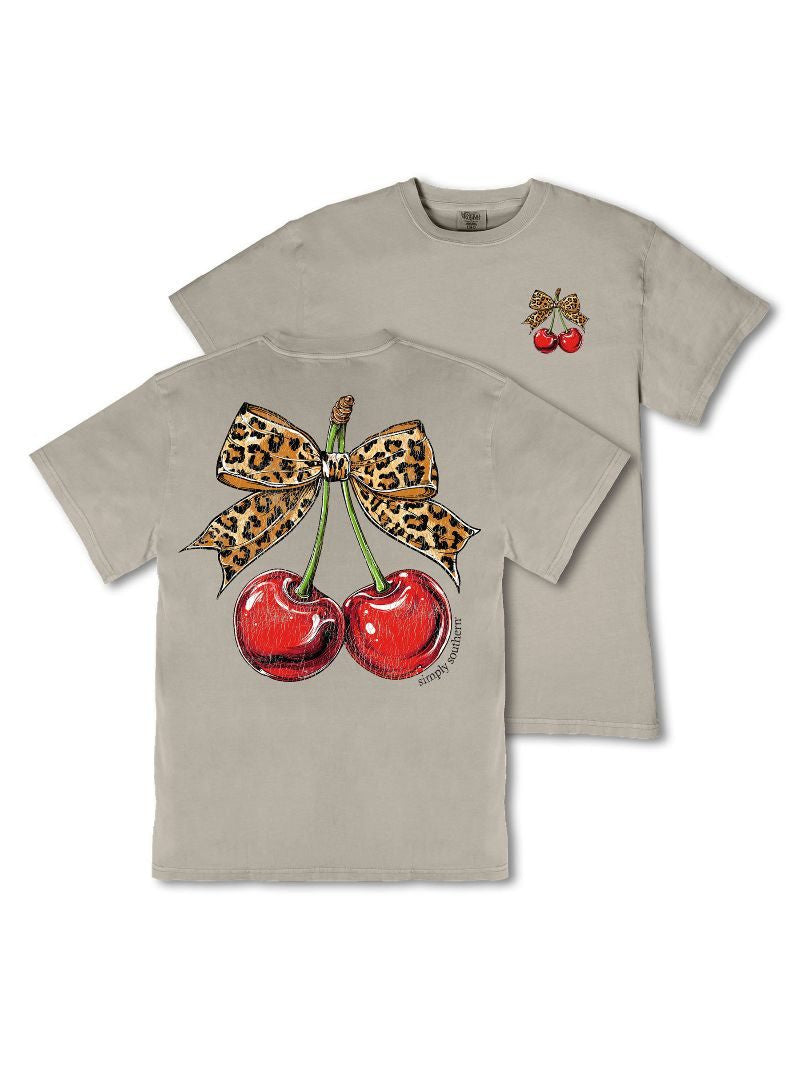 Simply Southern Women's Mineral Wash Cherry Tee