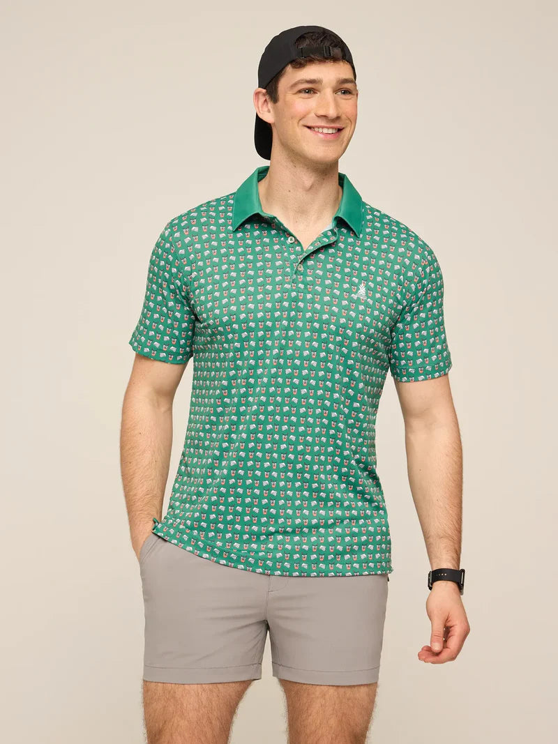 Chubbies Men's The Sandwiches & Swing Polo - Green Snacks