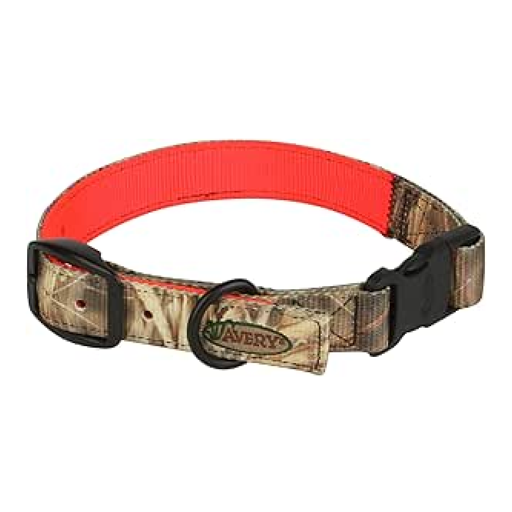 Avery Medium Reversible Dog Collar – Camo to Blaze Orange