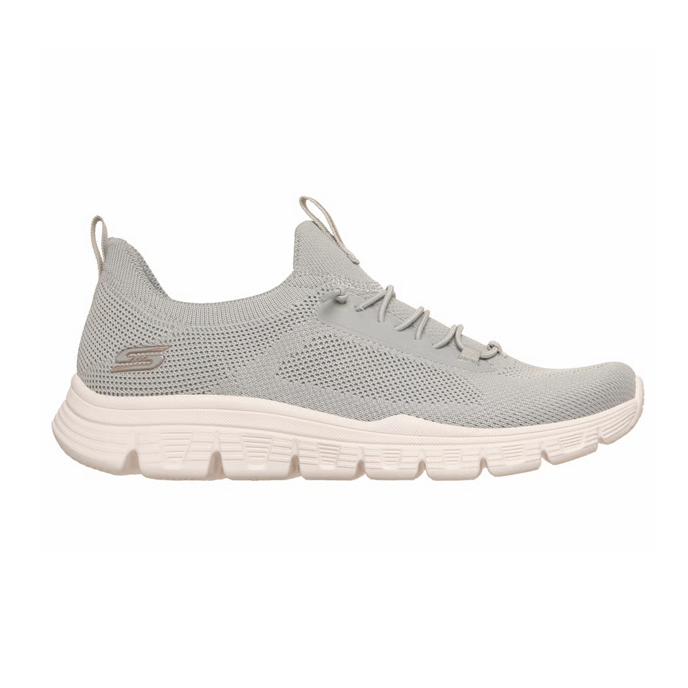 Skechers BOBS B Lite Slight Flex Women's Slip-On Sneakers Light Gray