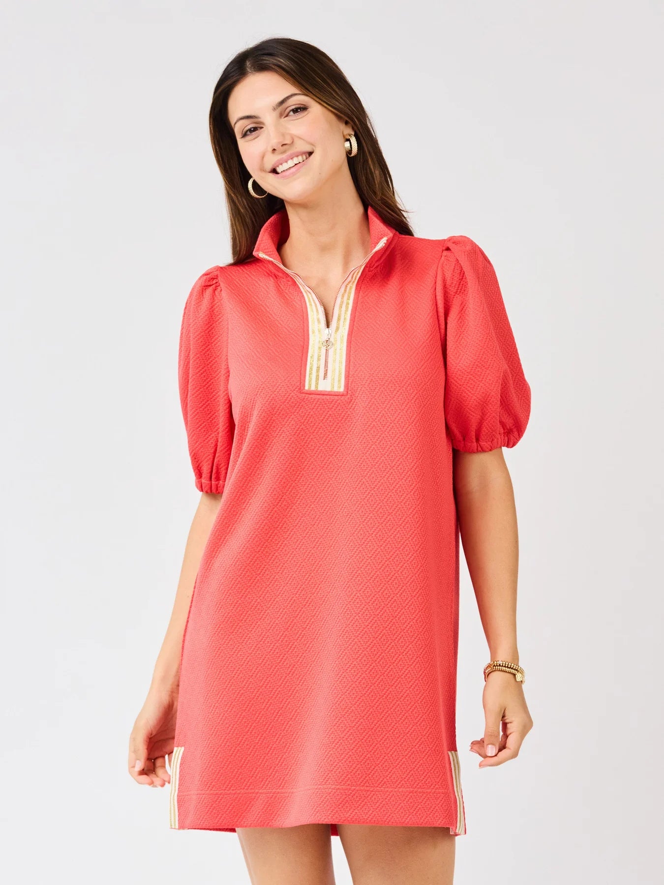 Mary Square Women's Andie Dress - Coral
