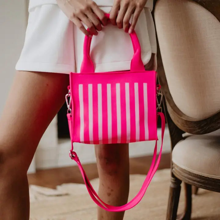 Katydid Striped Mini Tote Purse