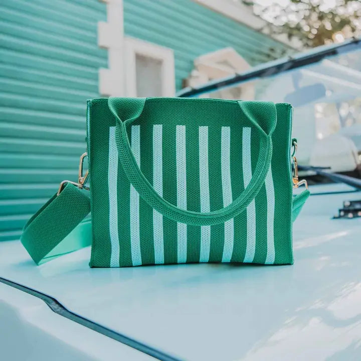 Katydid Striped Mini Tote Purse