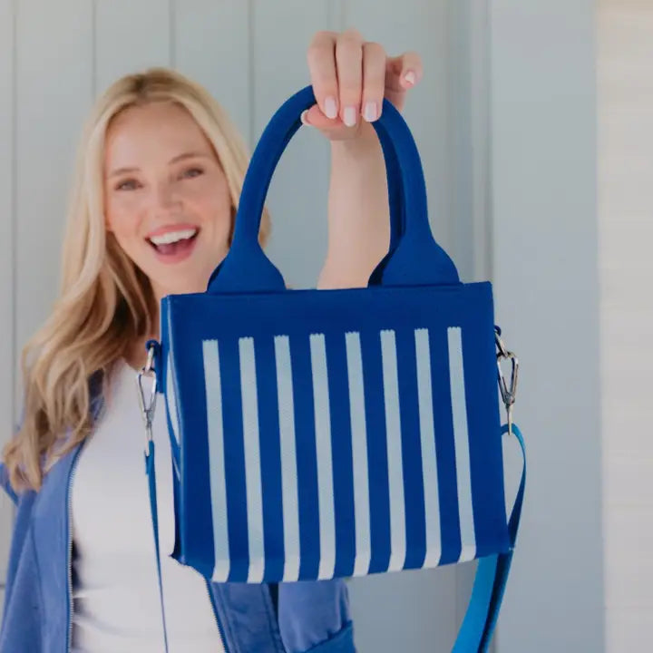 Katydid Striped Mini Tote Purse