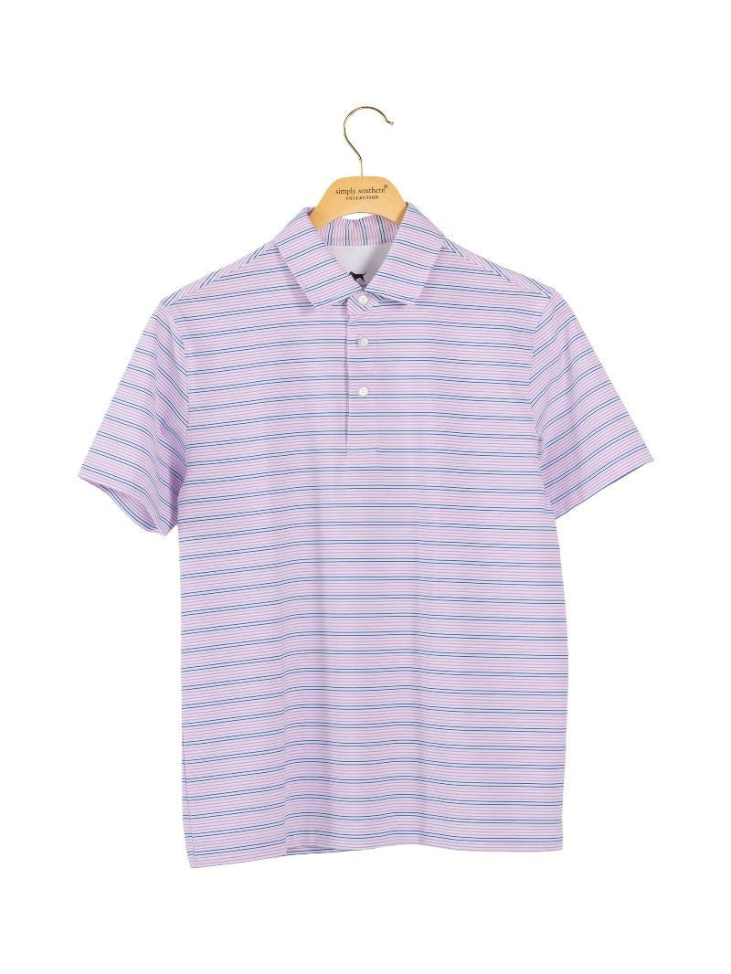 Simply Southern Youth Boys Stripe Polo