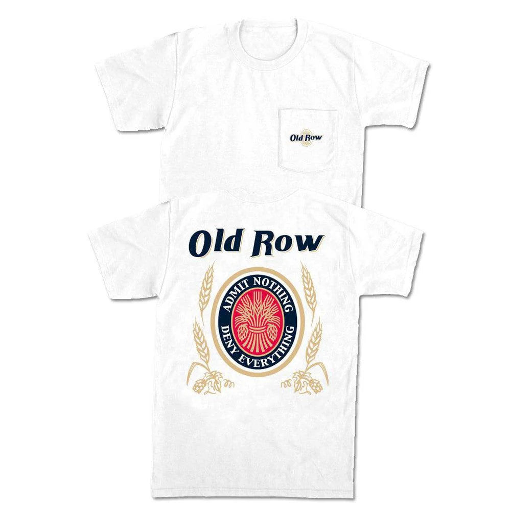 Old Row Men's Retro Can Pocket Tee - White