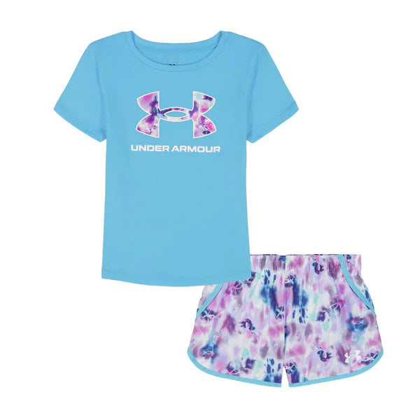 Under Armour Youth Girls Print Woven Short Set
