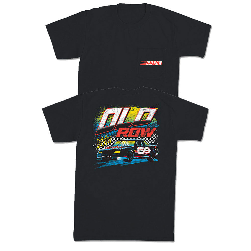 Old Row Men's Racing Pocket Tee - Black