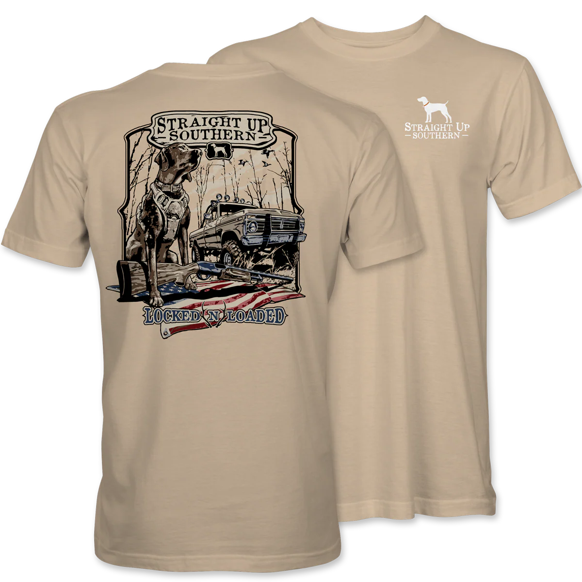 Straight Up Southern Men's Locked Loaded Tee
