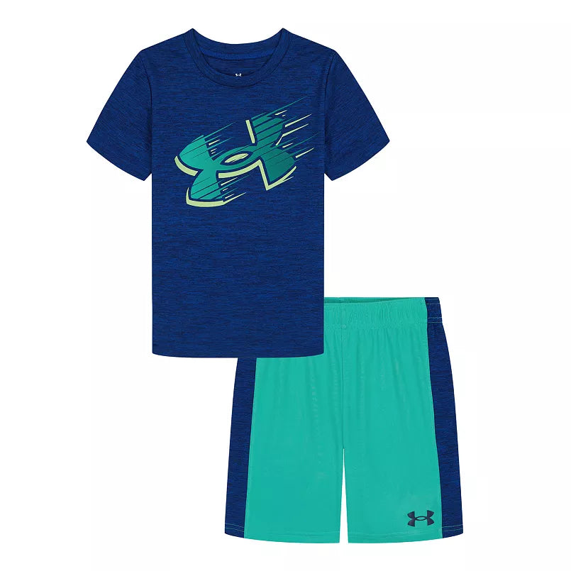 Under Armour Boys Tech Moves 2-Piece Short Sleeve Top & Shorts Set