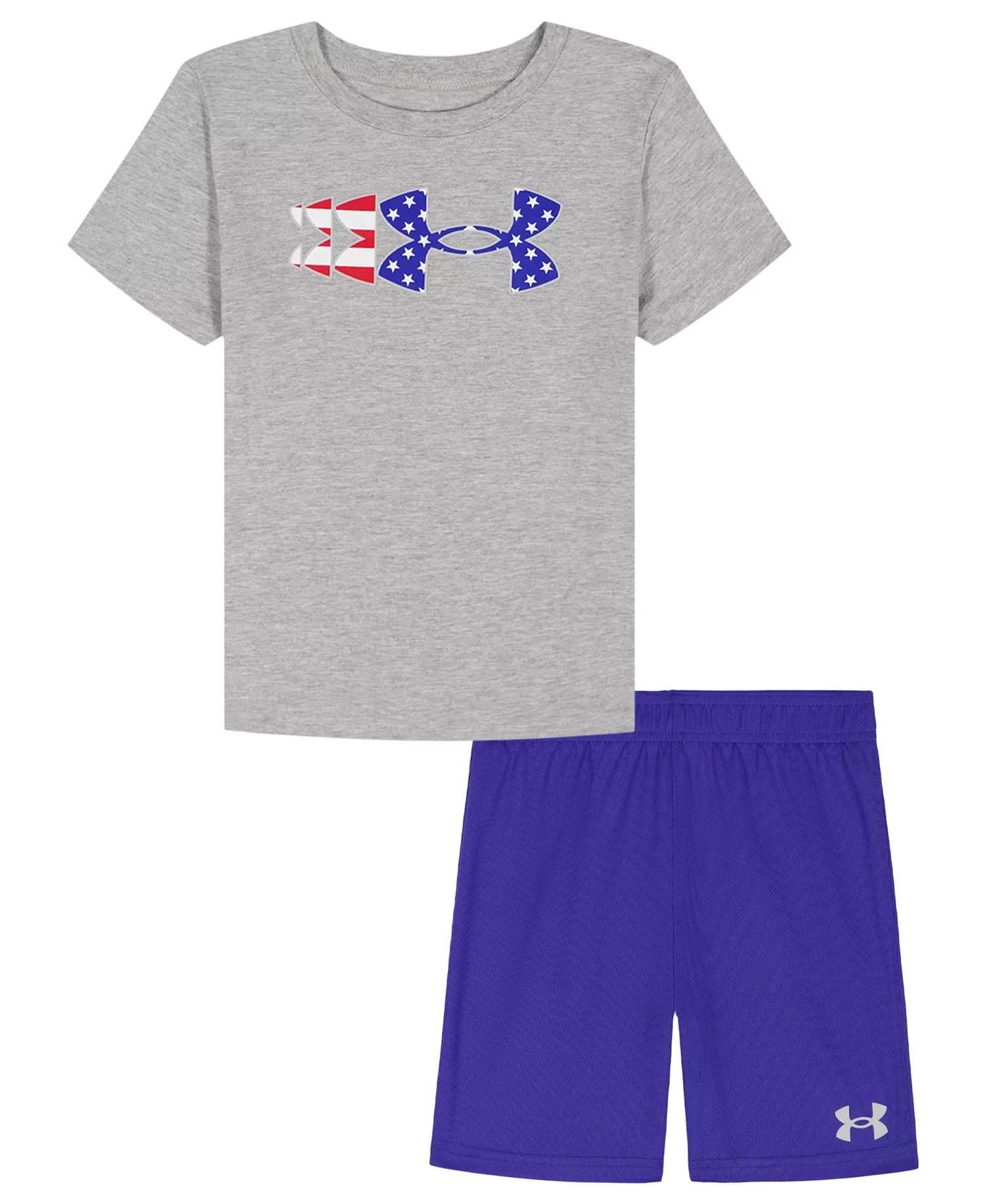 Under Armour Boys Flag Logo T-Shirt and Shorts Set