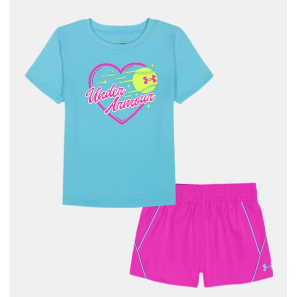 Under Armour Girls Tech Short and Tee Set